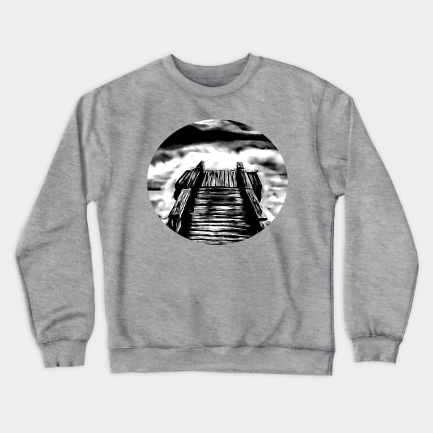 Dock of the Bay Crewneck Sweatshirt by SeanKalleyArt